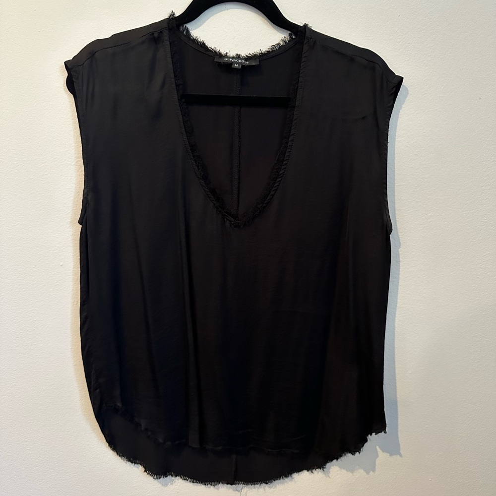 Black Silky Blouse
